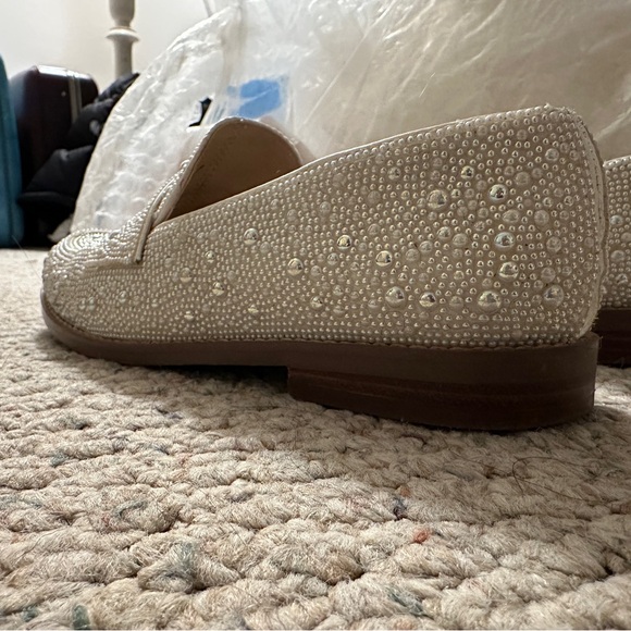 Betsey Johnson 7 pearl sequin Aron penny loafers - Picture 7 of 11